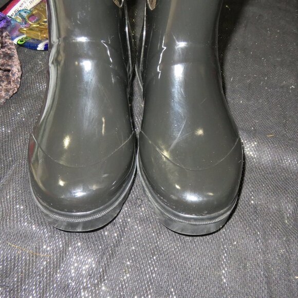 Michael Kors Signature Logo Monogram All Weather Rain Snow Rubber boots size 6 - Picture 2 of 10